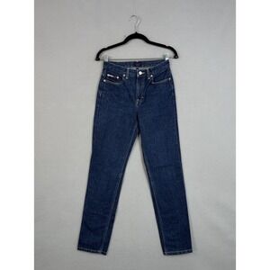 Vintage Tommy Hilfiger Jeans Womens 1 Blue Tapered Denim Juniors Y2K Roc Roc